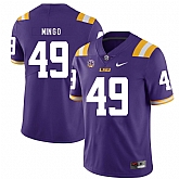 LSU Tigers 49 Barkevious Mingo Purple Nike College Football Jersey Dzhi,baseball caps,new era cap wholesale,wholesale hats